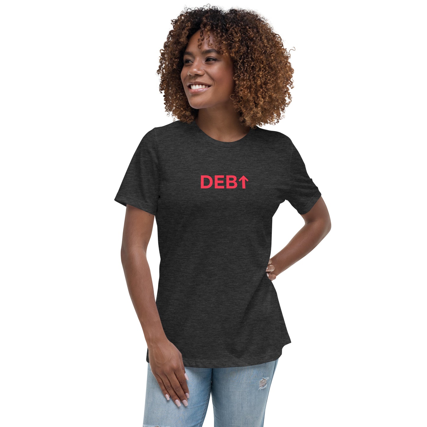 Women's Relaxed T-Shirt - Red Print